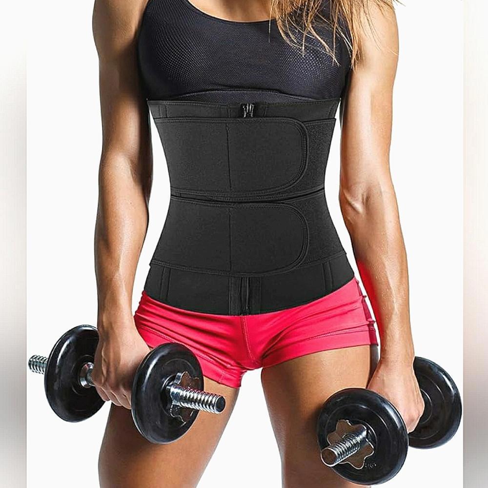 Neoprene Belly Waist Trainer Workout Sauna Sweat Trimmer Cincher Zipper